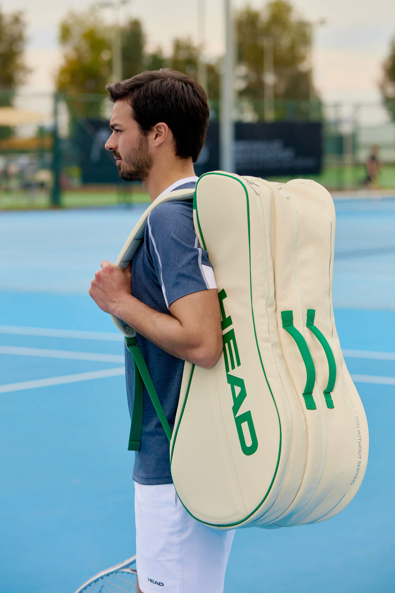 ARTHUR ASHE RACQUET BAG L WHGE